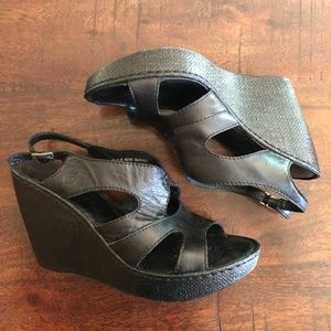 Born platform wedge sandals